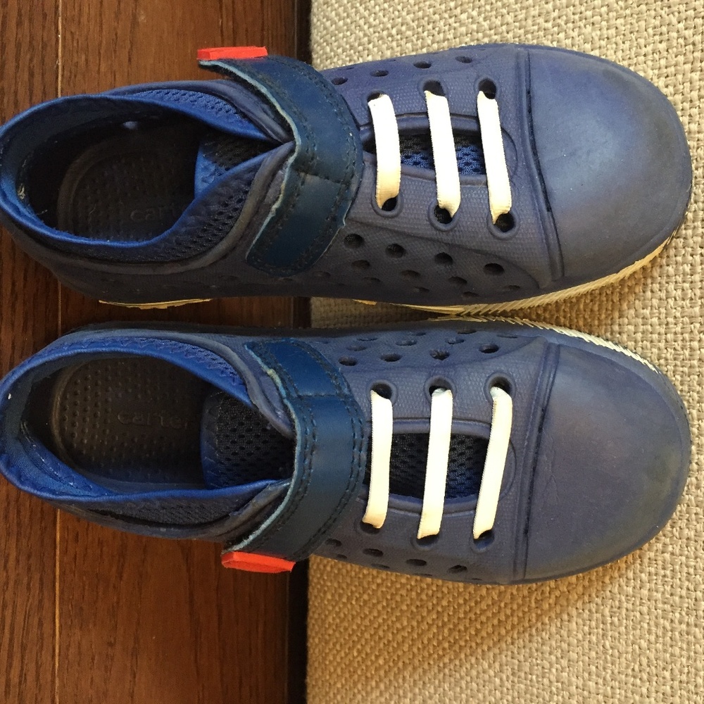 Carters Blue Slip on Water Shoes Size 11/12